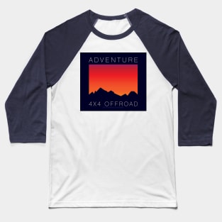 4x4 Offroad Adventure - Sunset Baseball T-Shirt